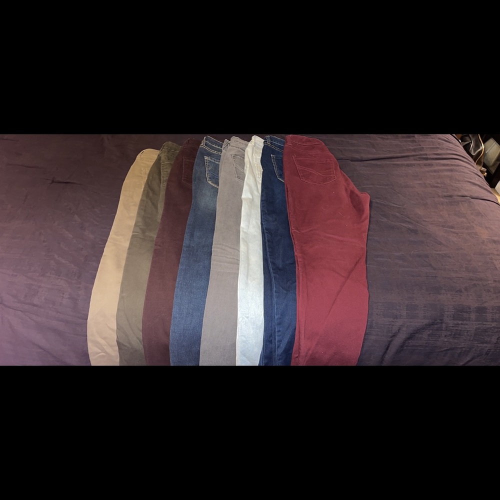 Aeropostale High Waisted Jeggings.   8 pairs.  Size 8R